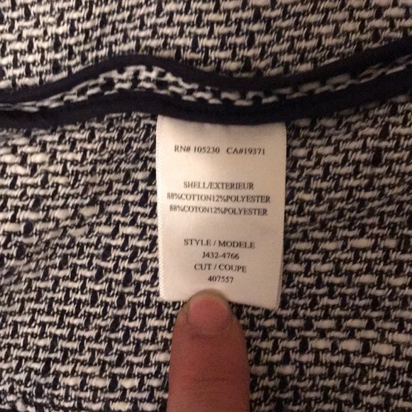 Joie zip up sweater wool-like cotton-poly blend - Picture 6 of 6